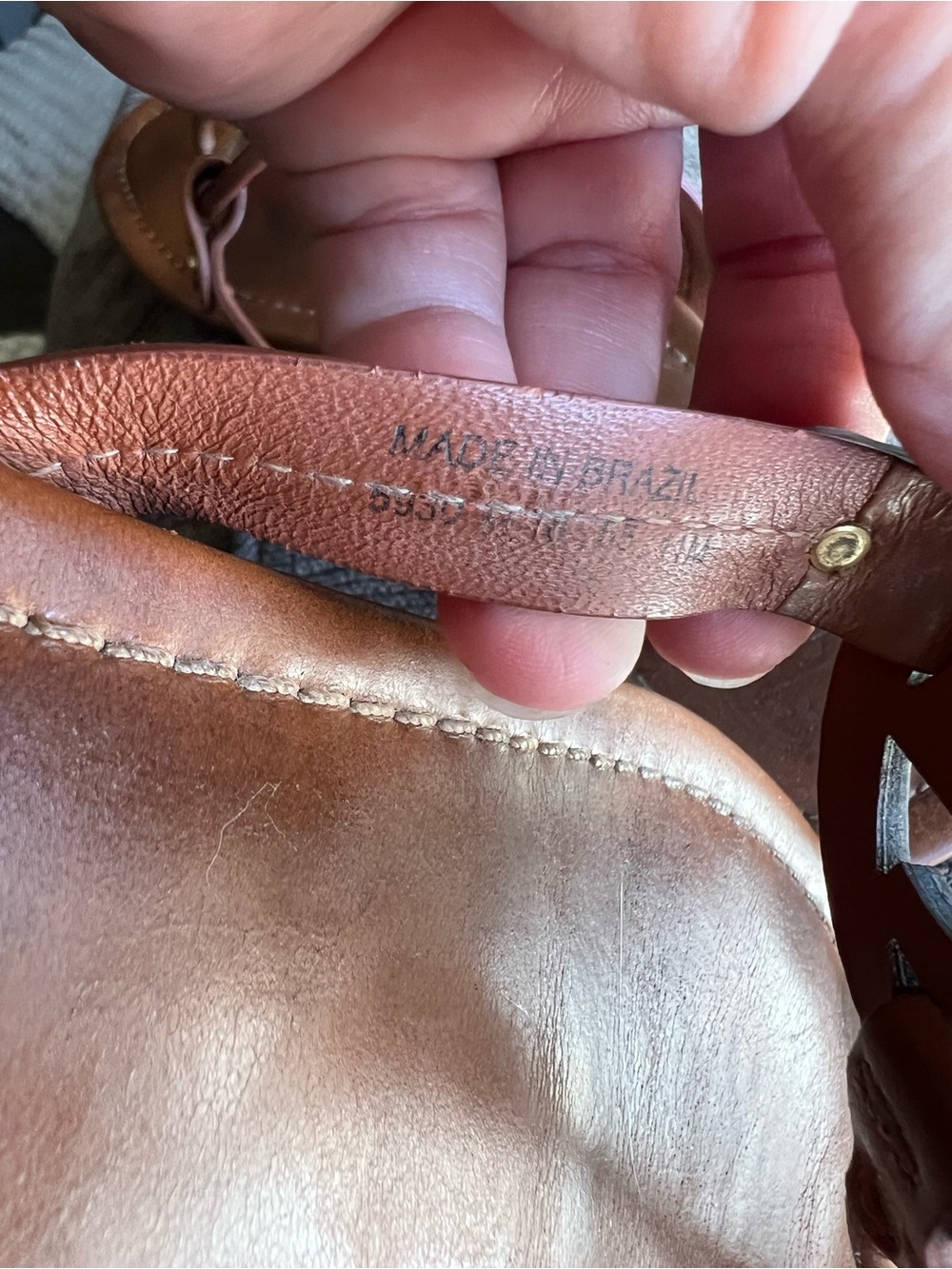 Tory Burch Miller Brown Leather Sandals Size 11 M - Picture 14 of 17